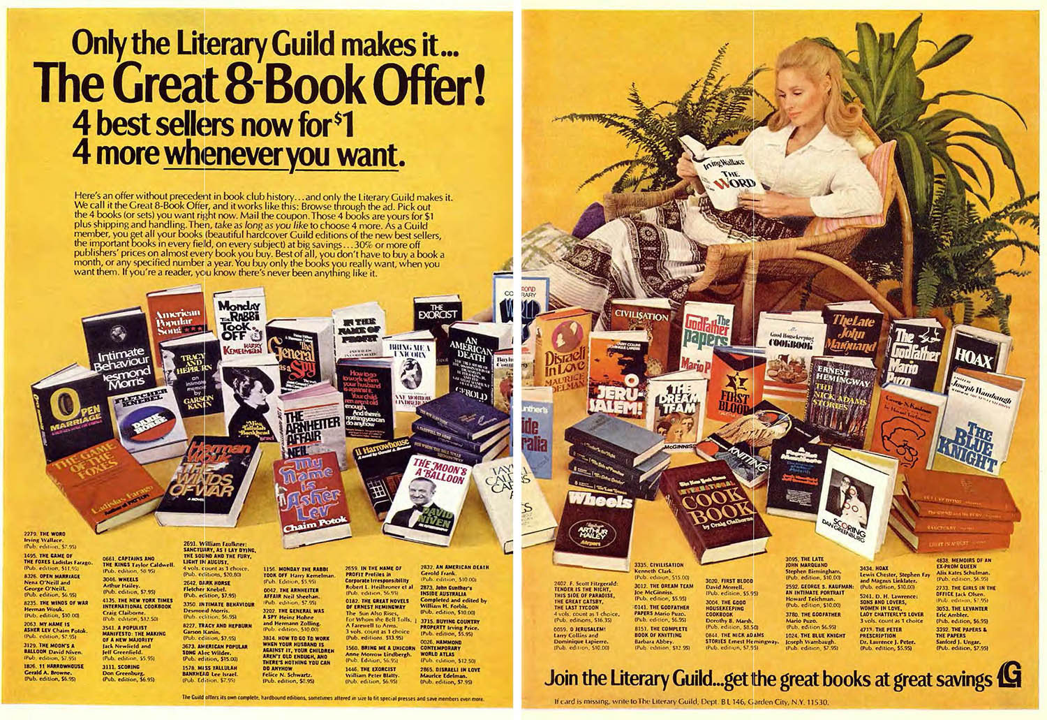 1972 literary guild ad