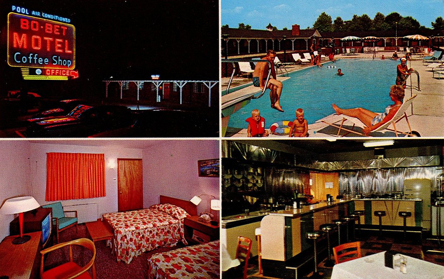 Bo-Bet Motel & Coffee Shop - MOUNT EPHIRAIM NJ - c.1970