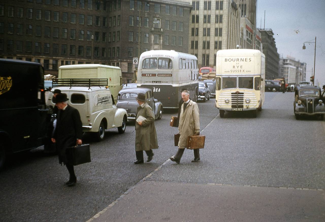 Kodachrome London 1950s