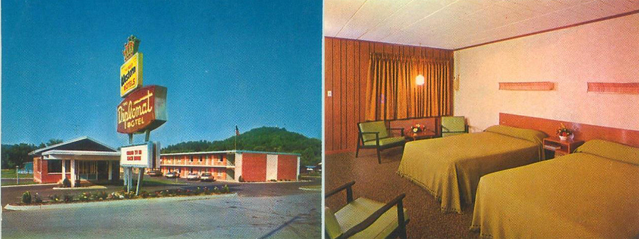 Oak Ridge Tennessee Diplomat Motel Illinois Ave 1970s