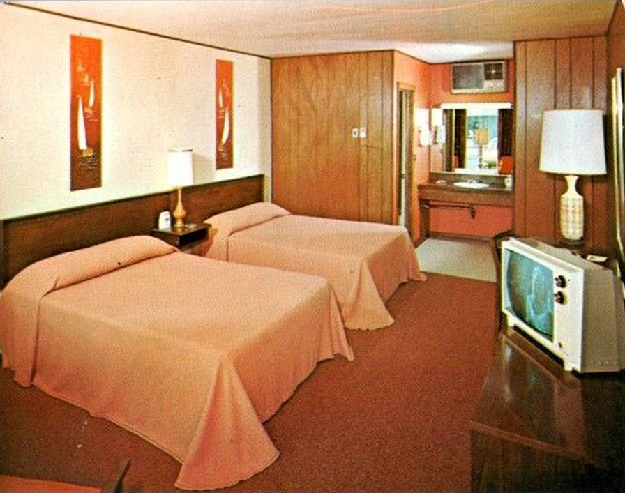 retro motel room