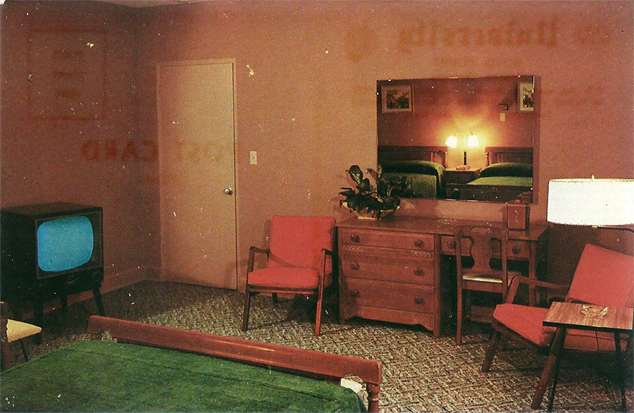 Postcard Athens Georgia GA Room Interior University Hotel