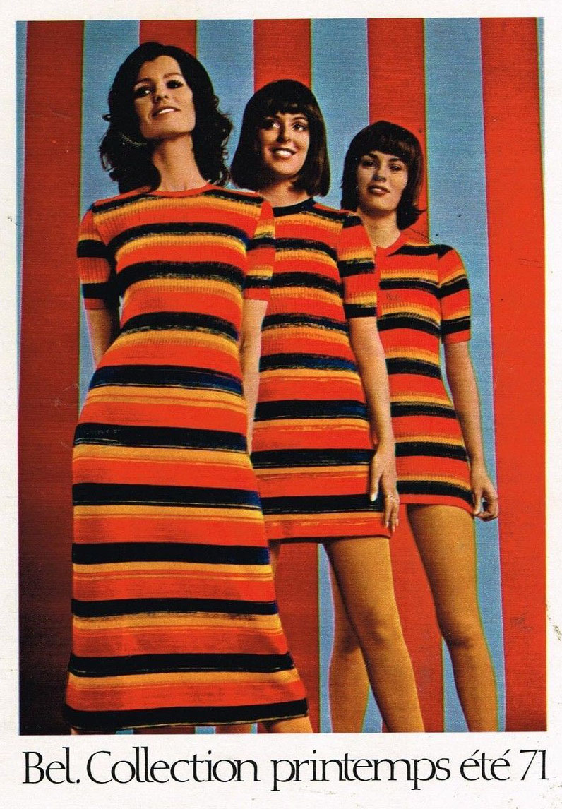 Publicité Advertising 1971 Pret à porter vetements Tricots robes Bel