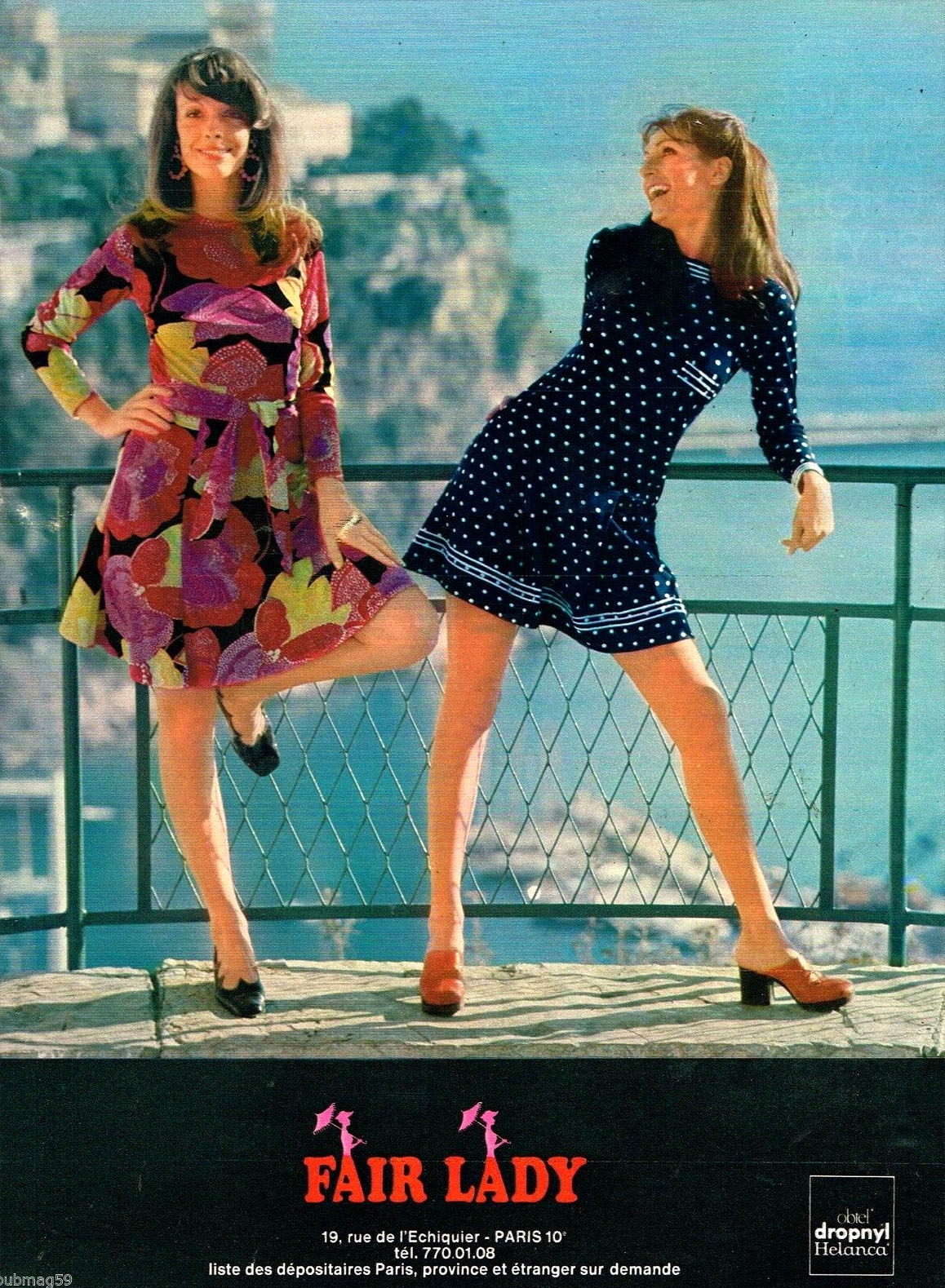 Publicité Advertising 1972 Pret à porter femme Vetements robes Fair Lady