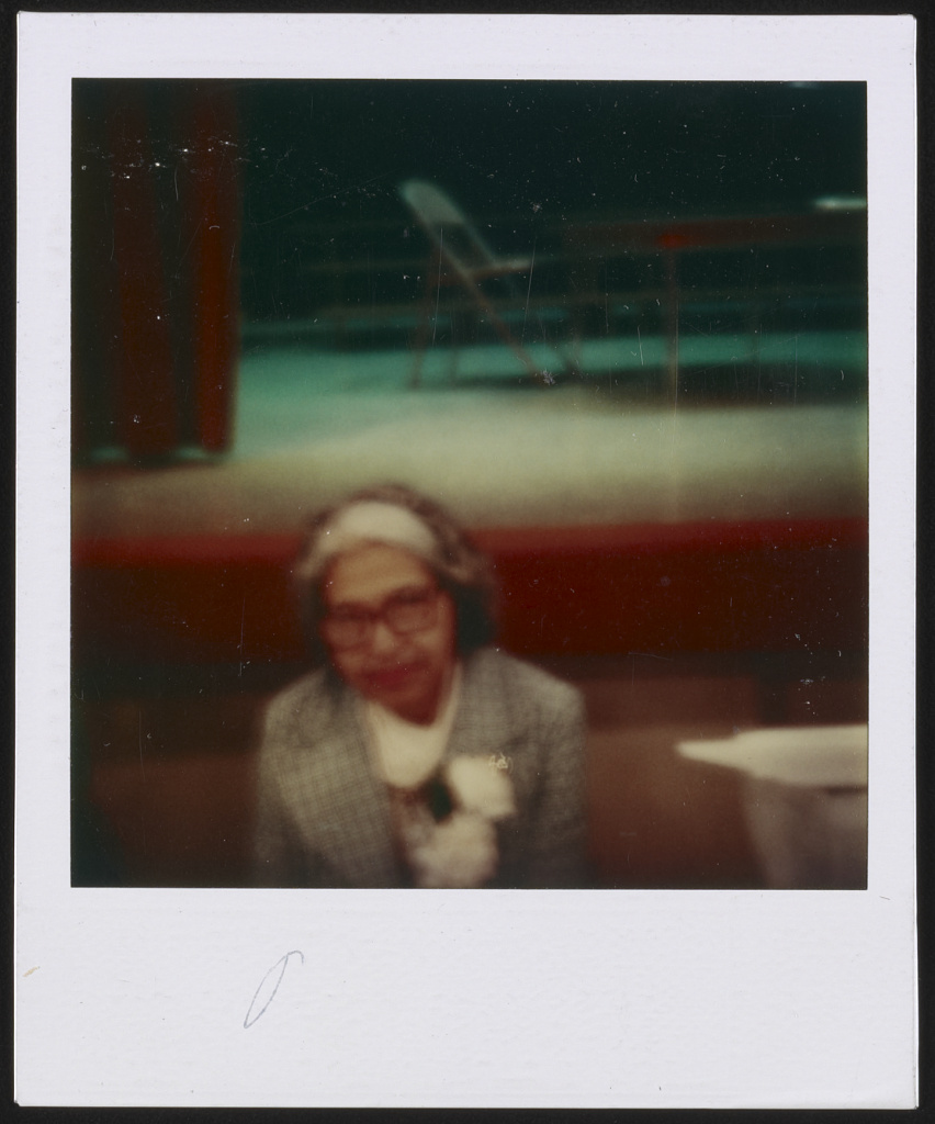 Rosa Parks, head-and-shoulders portrait, facing front