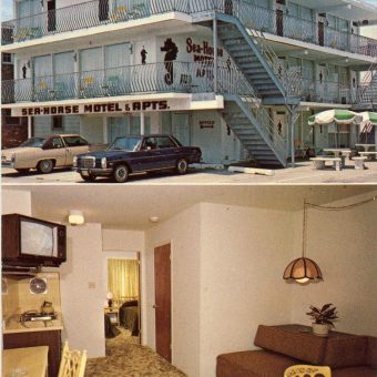 Sea Horse Motel & Apartments - WILDWOOD NJ - c.1970 - Flashbak