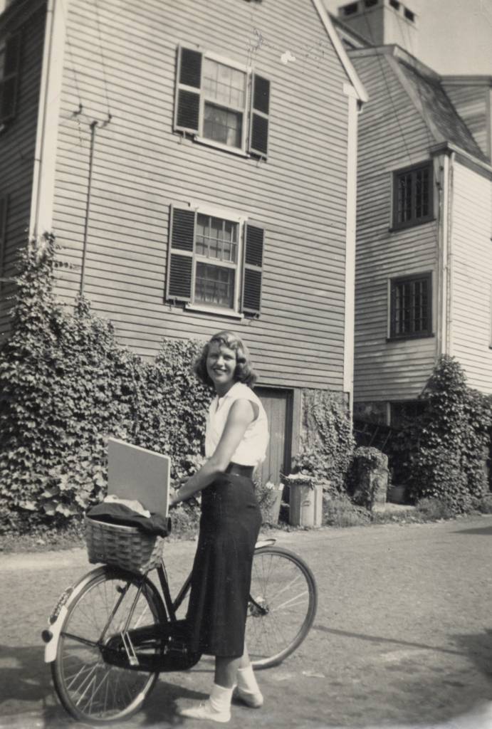 Sylvia Plath standing beside her bicycle, Marblehead, Massachusetts, 1951 Photograph: Marcia B Stern/Mortimer Rare Book Collection, Smith College, Northampton, Massachusetts