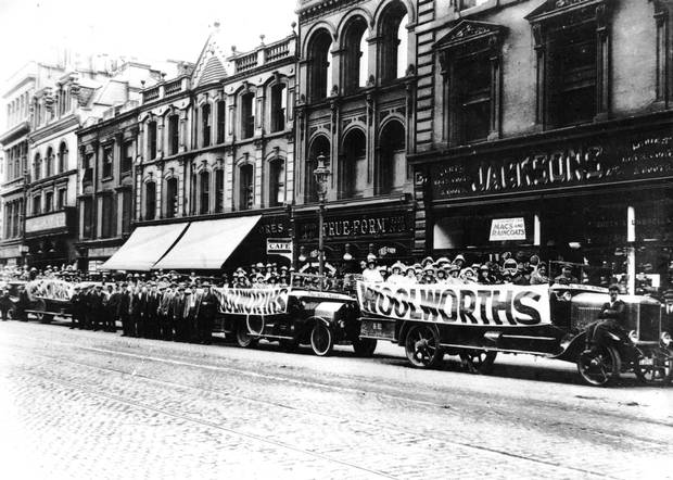 Woolworths celebrating its first Belfast store in 1915.