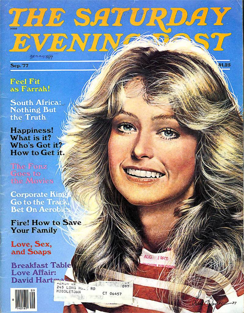 saturday evening post Farrah Fawcett 1977 - Flashbak