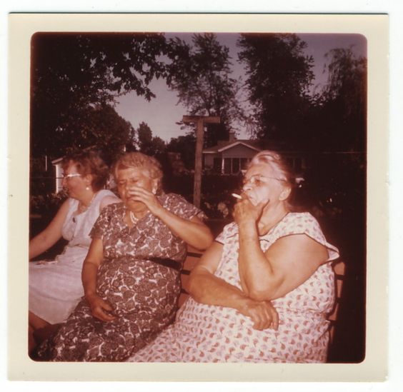 1950s 1960s 1970s smoking snapshot cooking summer picnic