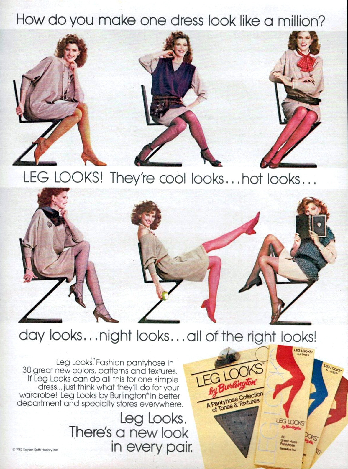 1981 L'eggs Sheer Energy Pantyhose Ad - Like Dancing