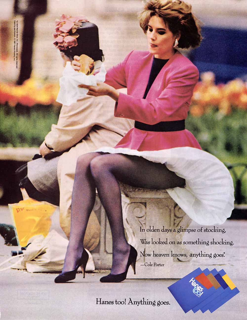 1987 hosiery ad