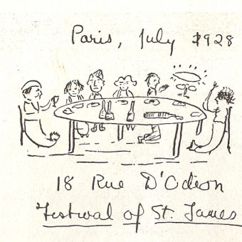 F. Scott Fitzgerald’s Sketch Of An Odd Dinner With His Hero James Joyce (1928)