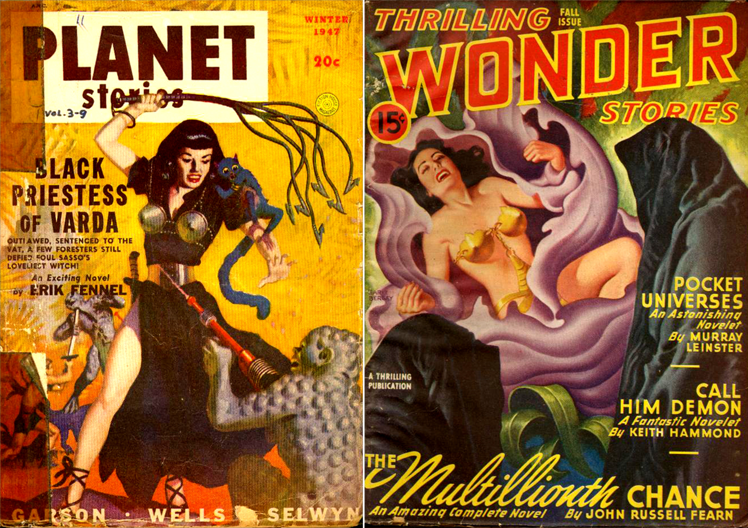 Metallic Bras From Space! Sci-Fi Pulp Ladies & Their Shiny Metal