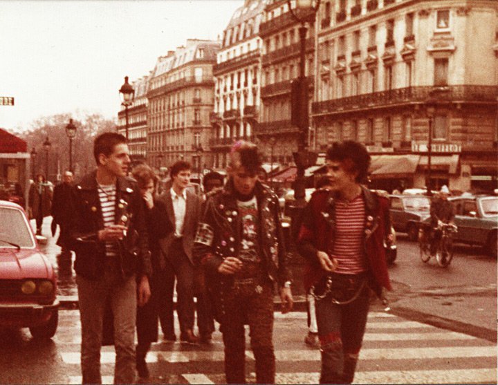 Punks France London Paris 1980s