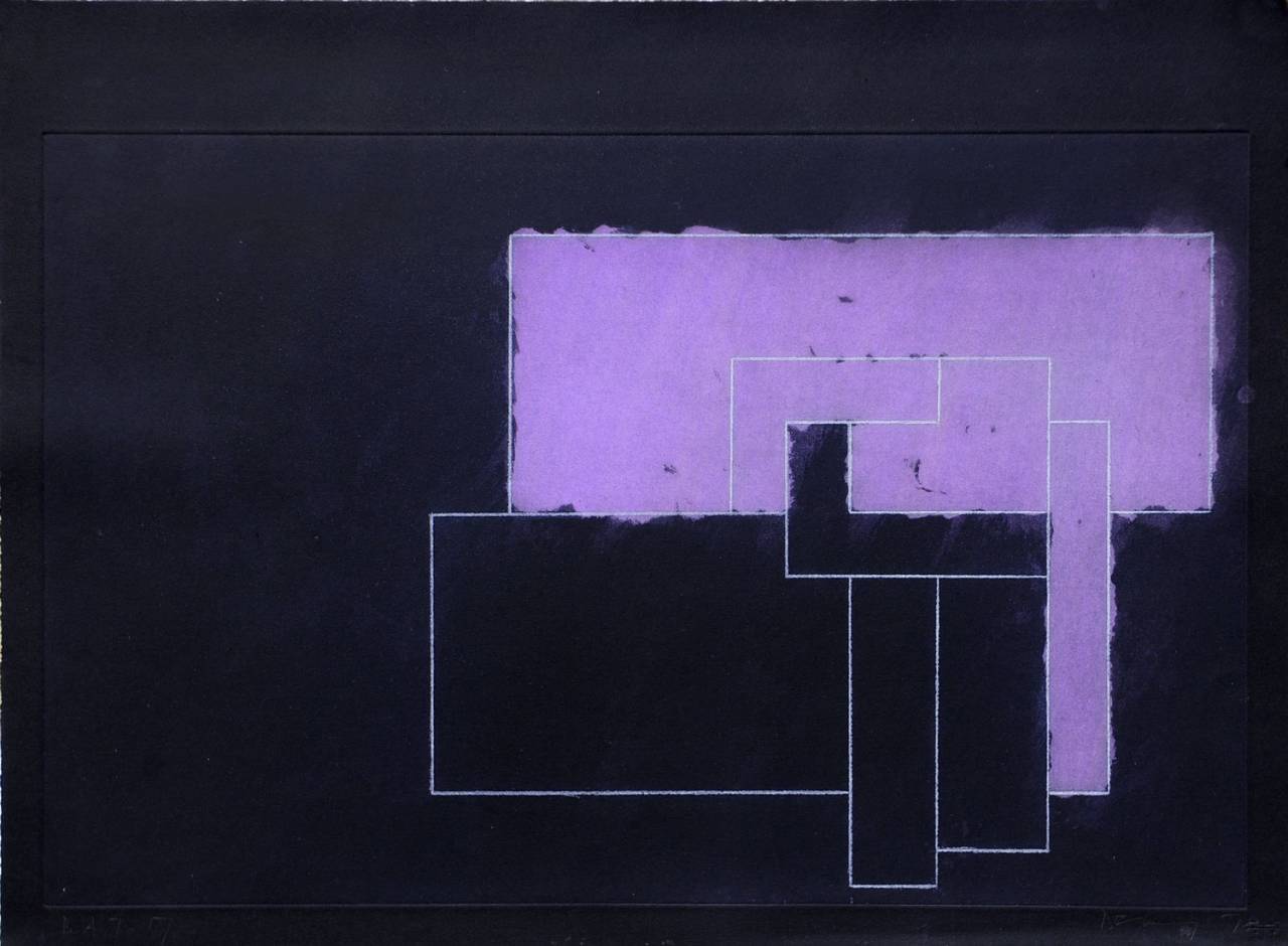 Robyn Denny Generations 17 Etching & aquatint