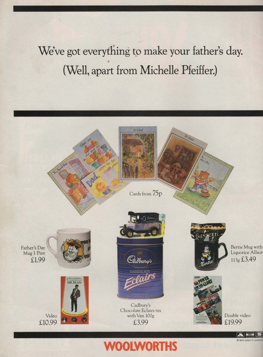 Woolworths Ad from Just Seventeen magazine, June 1992