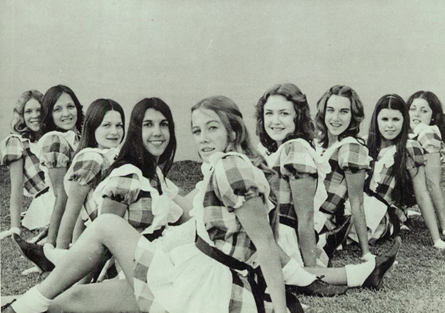 cheerleaders vintage photo