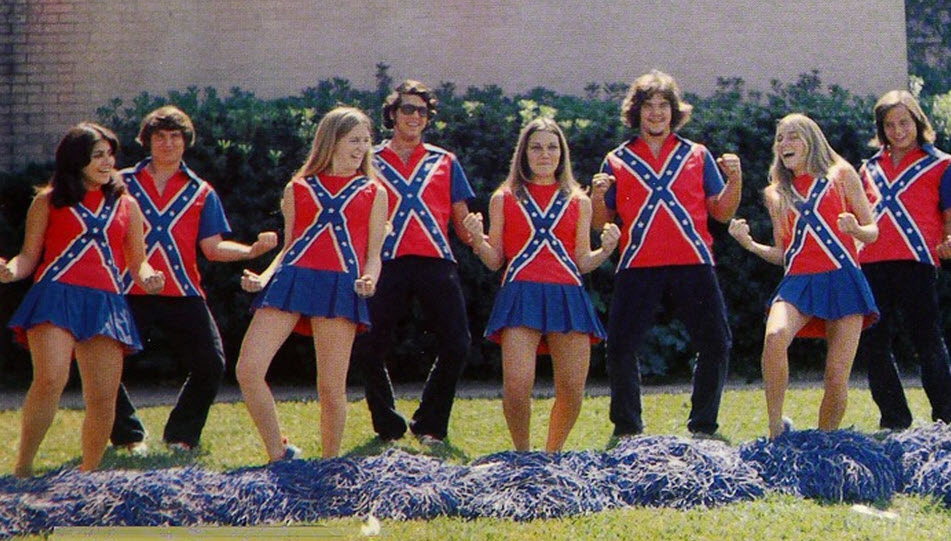 confederate cheerleaders