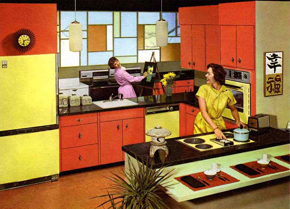 1960s space age kitchen