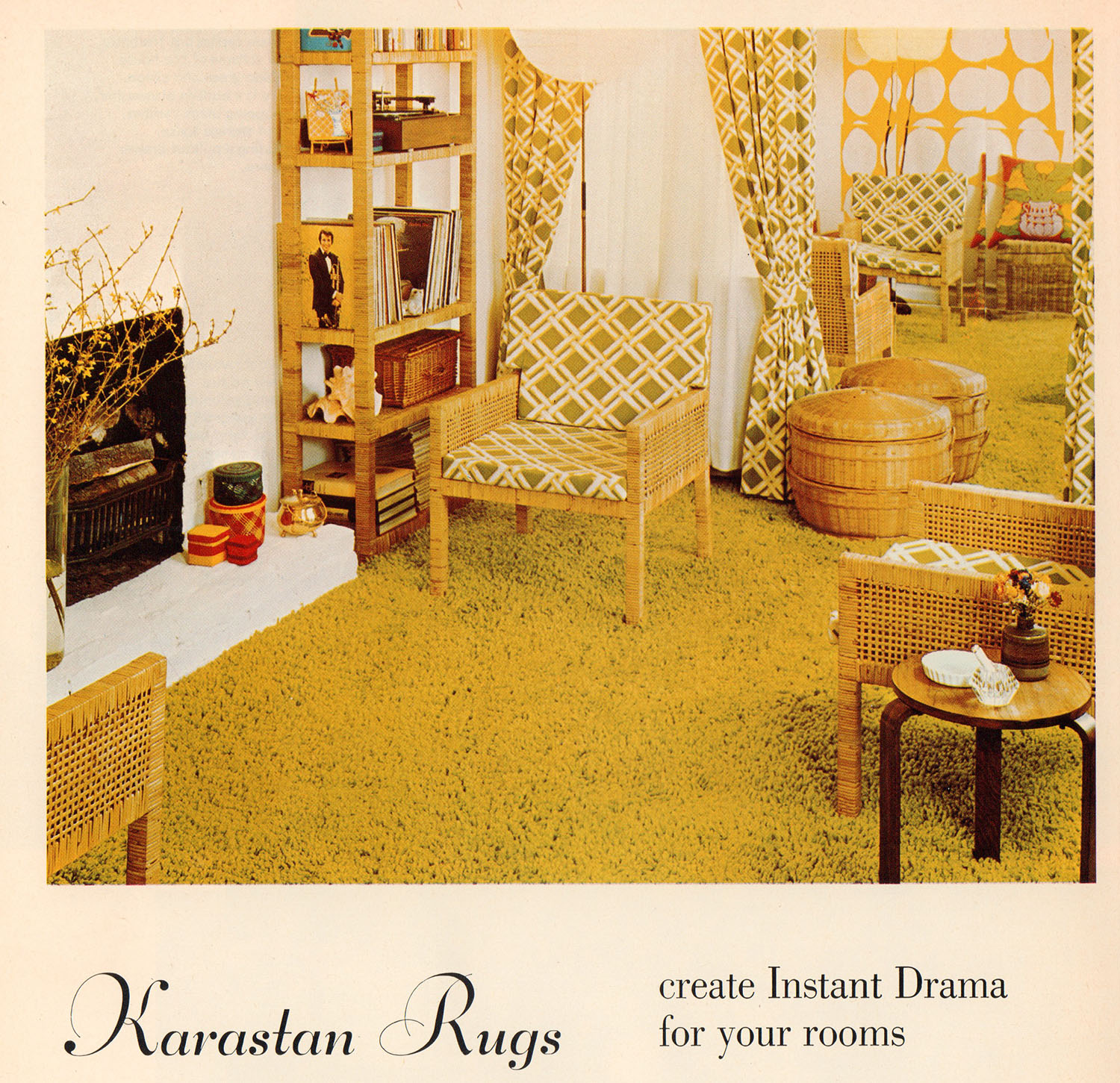 rug advert vintage