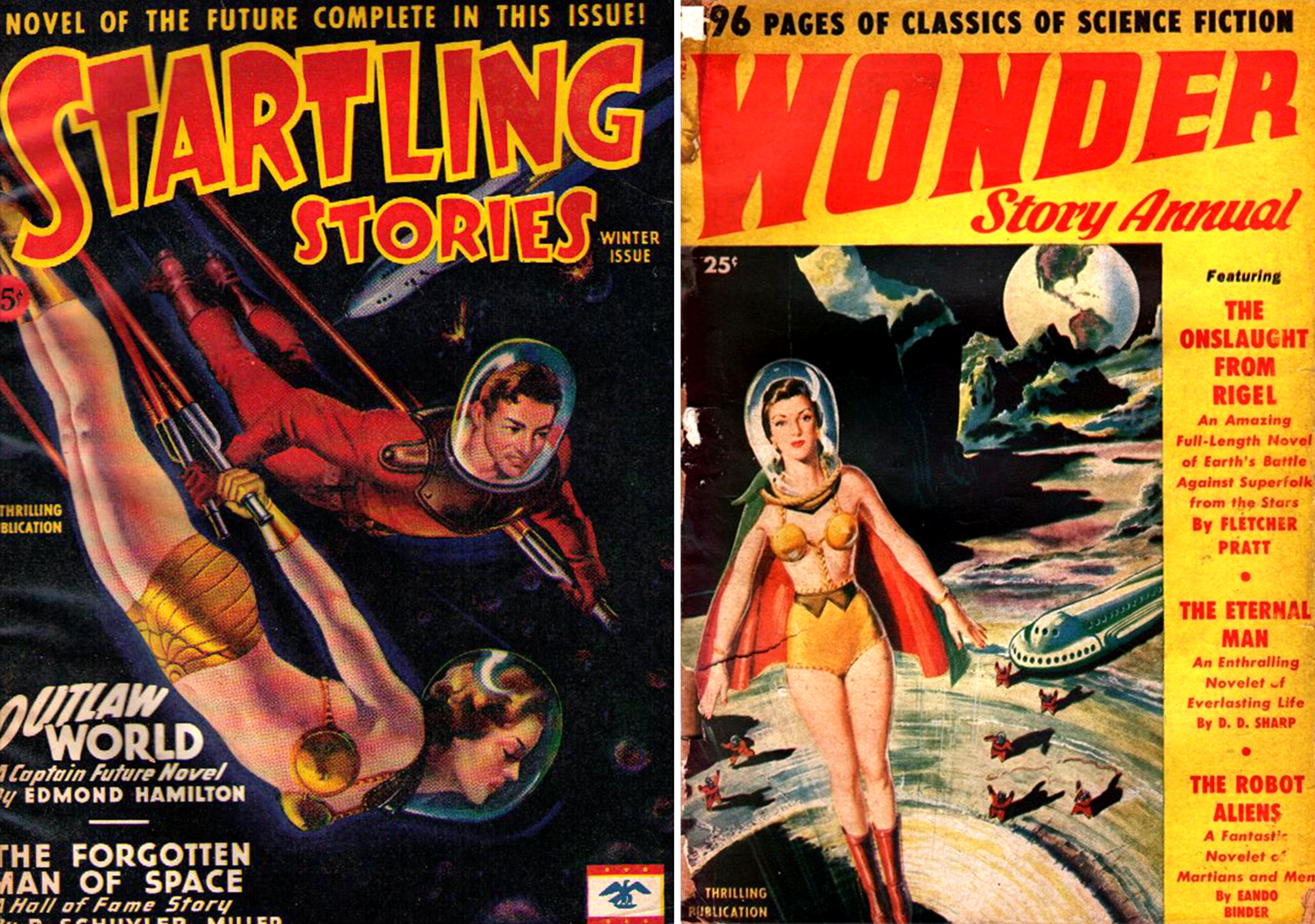 science fiction pulp covers