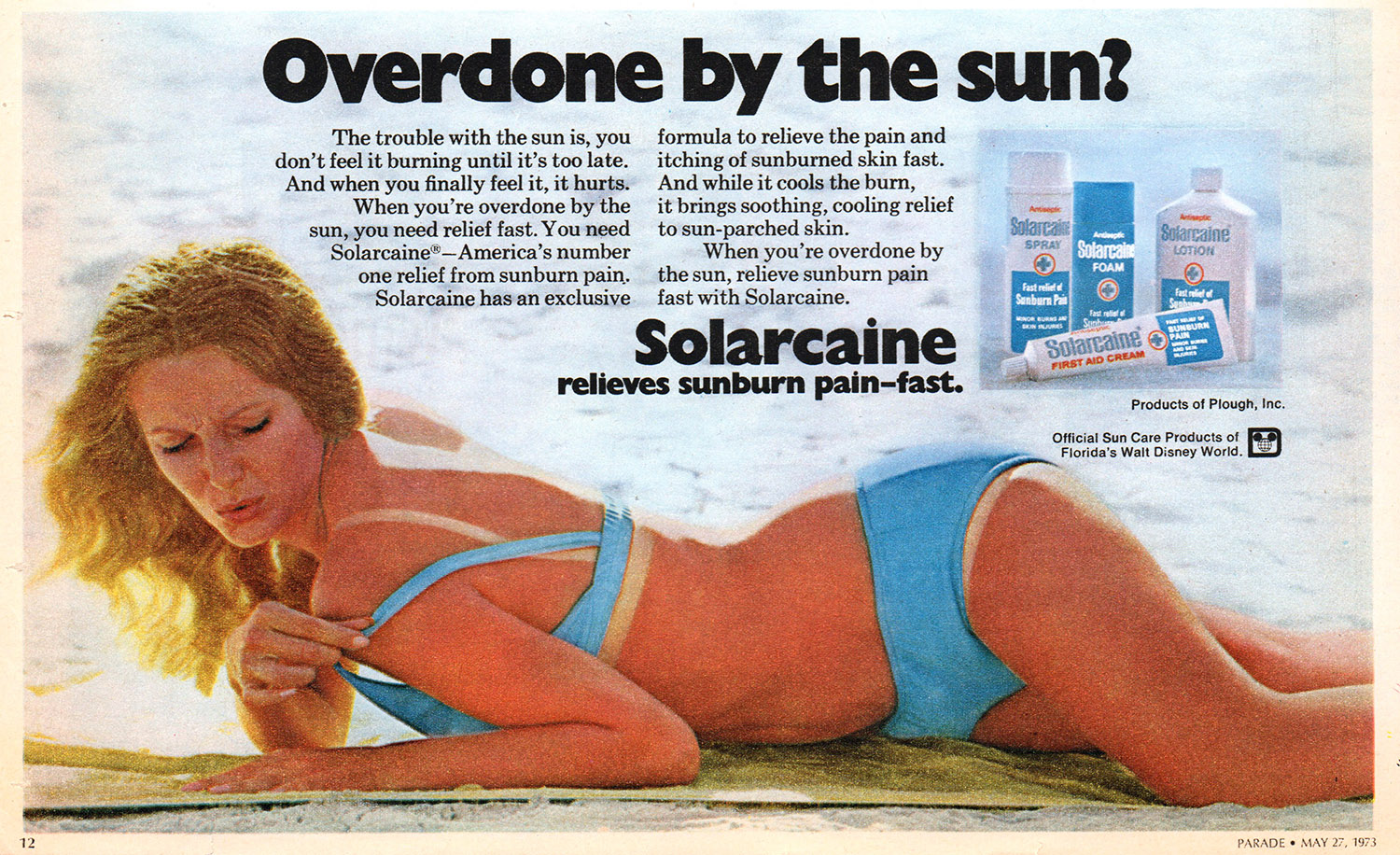 solarcaine ad vintage