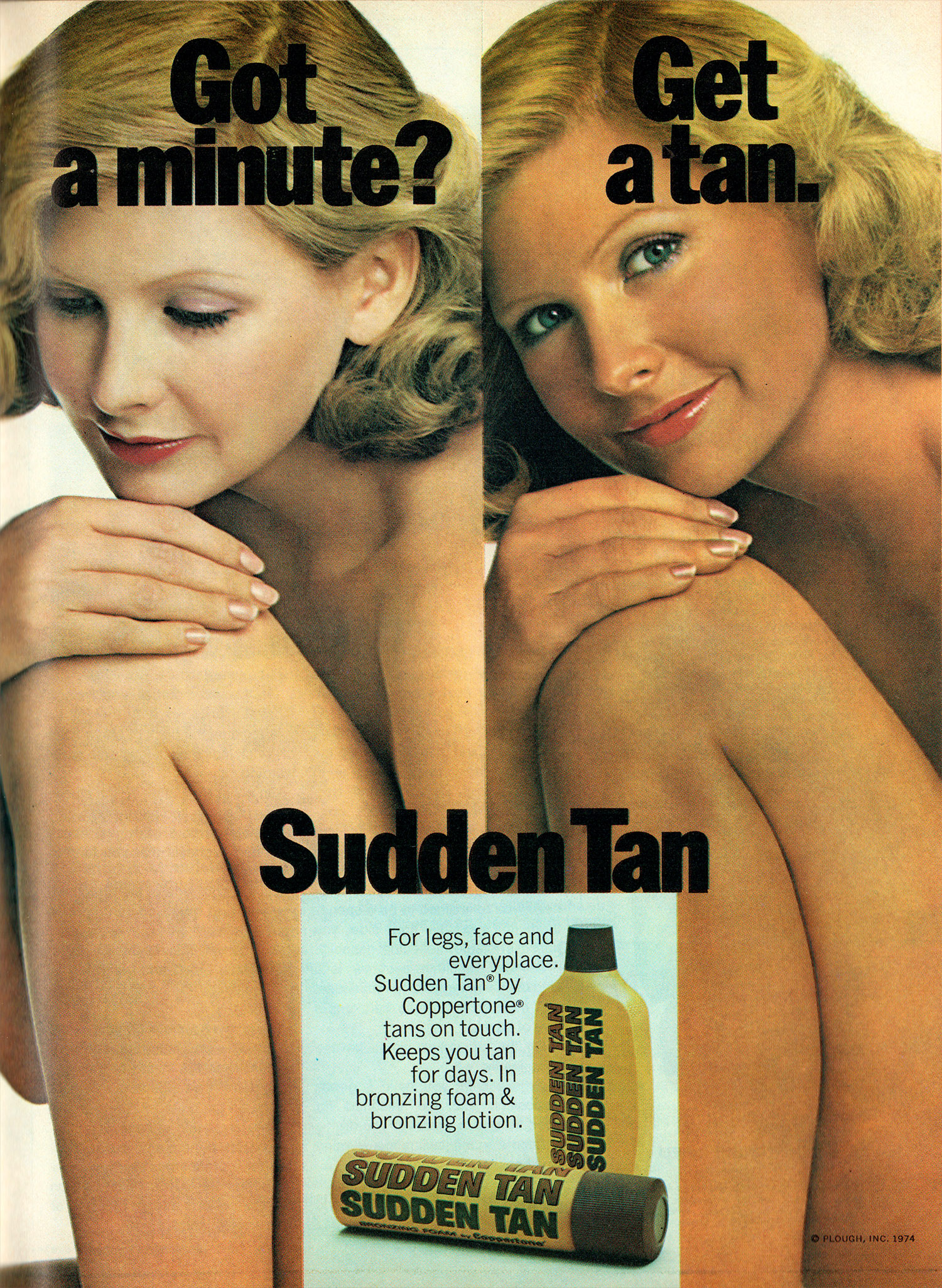 sudden tan advert