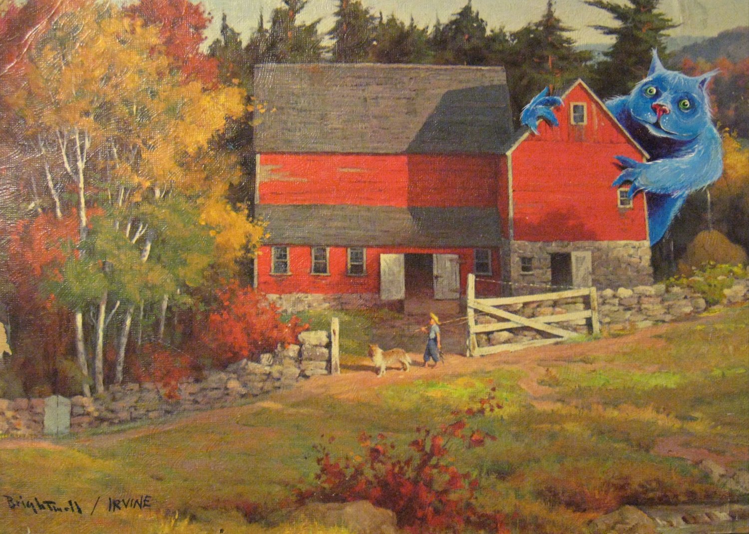 Re-Directed Art: Tired Thrift Store Paintings Become Modern Masterpieces