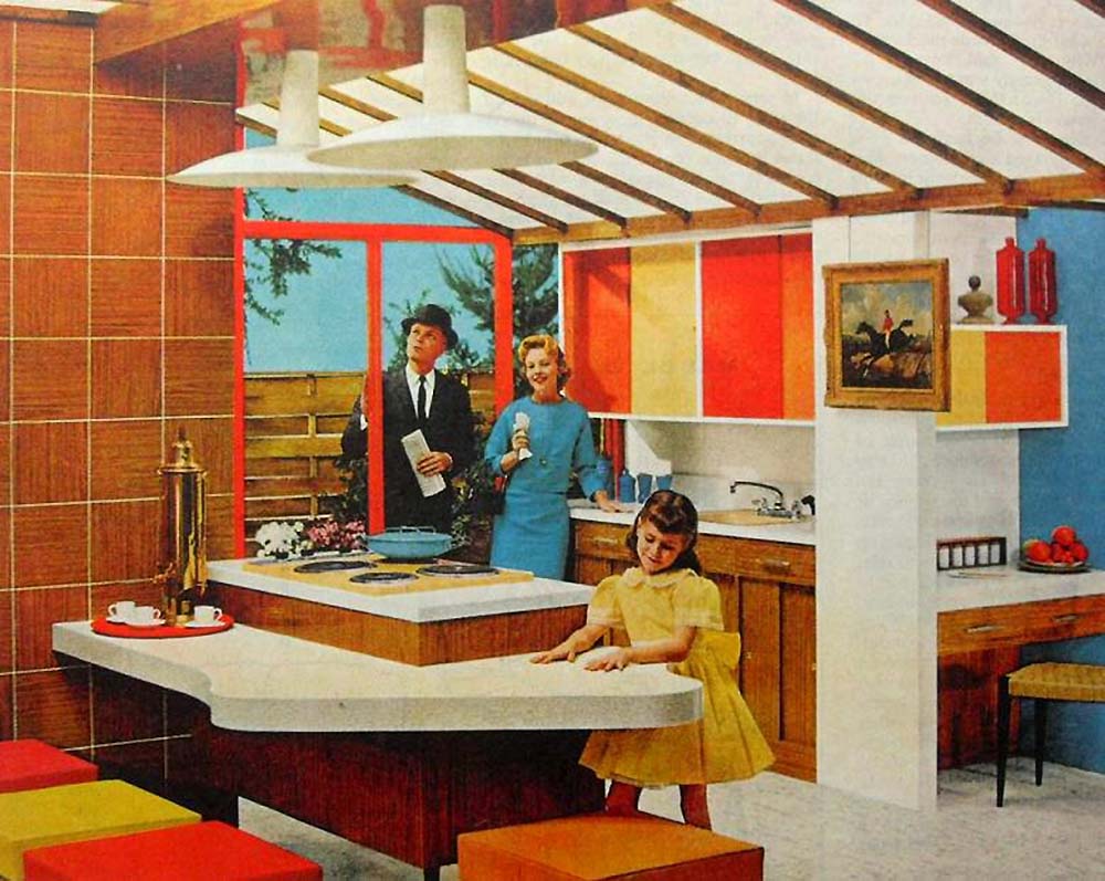 1960s space age kitchen