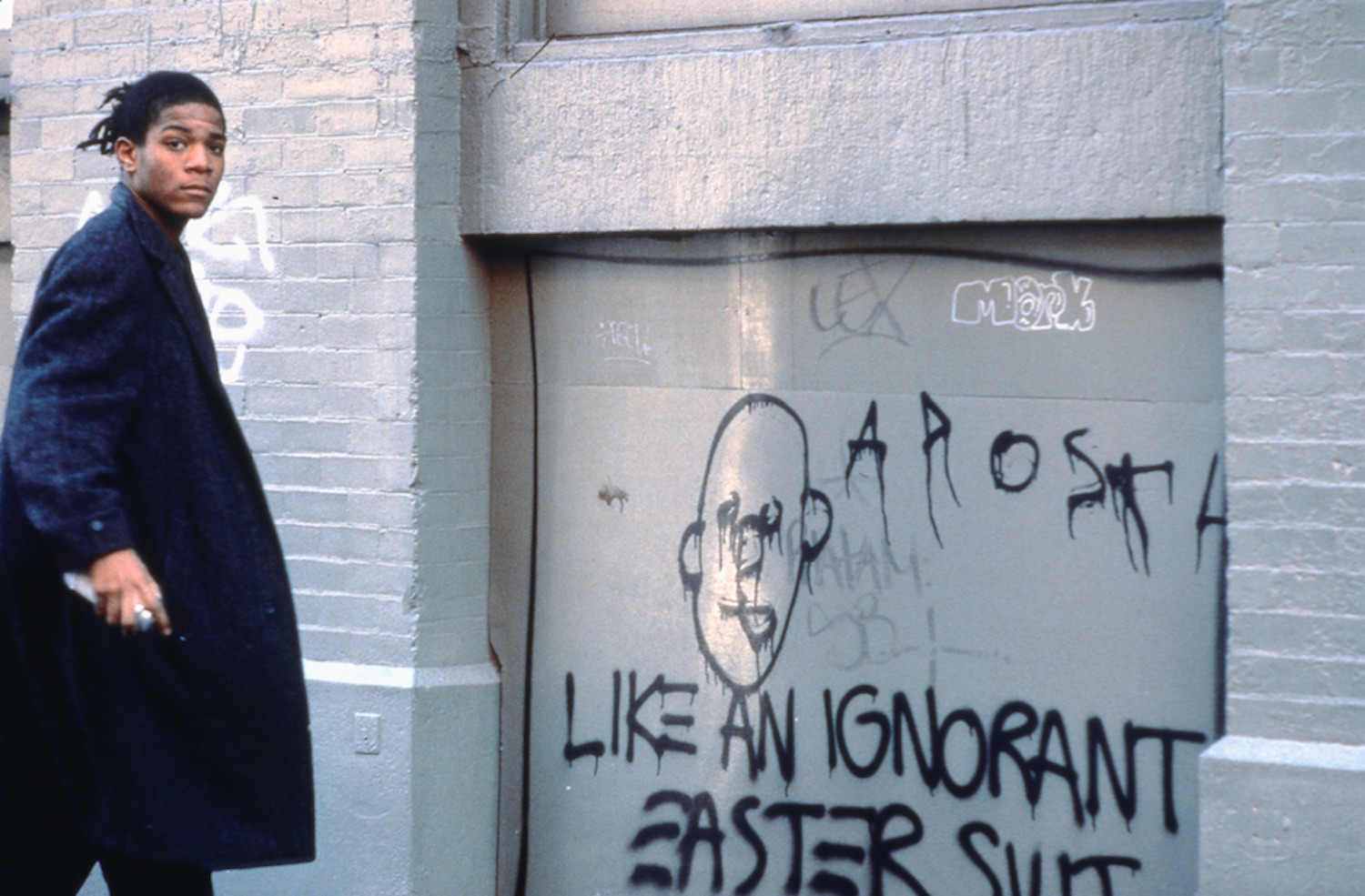LIKE AN IGNORANT EASTER SUIT, Jean-Michel Basquiat on the set of Downtown 81, Edo Bertoglio ©New York Beat Film LLC