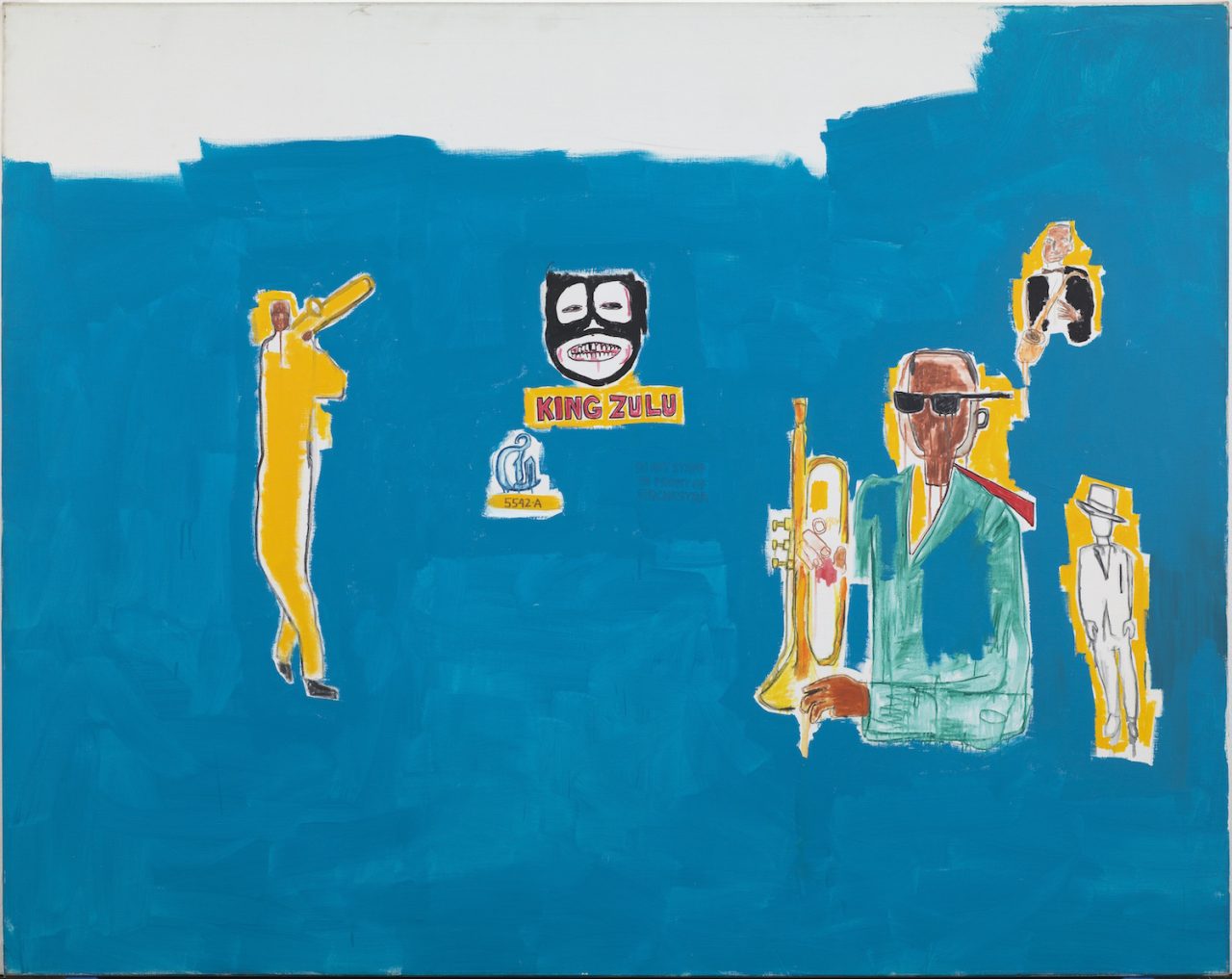 Jean Michel-Basquiat, King Zulu, 1986_©The Estate of Jean-Michel Basquiat. Photo-Gasull Fotografia