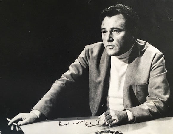 richard Burton showed his gratitude for the appliqué-d tops by presenting Hamey with this signed photograph.