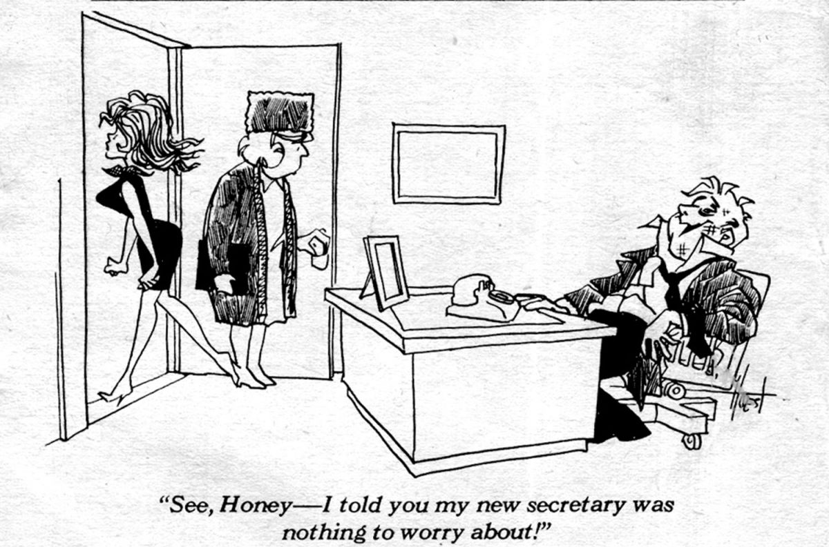 Sexual Harassment In The Workplace Was Hilarious Secretaries In Wildly