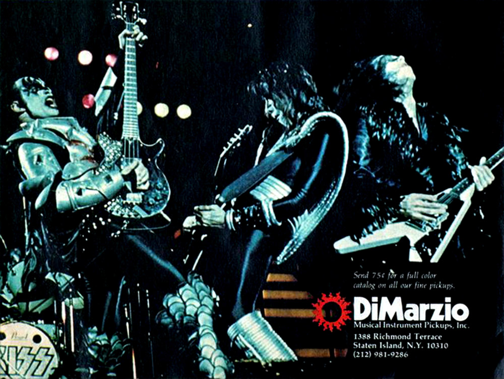 Kiss dimarzio advert