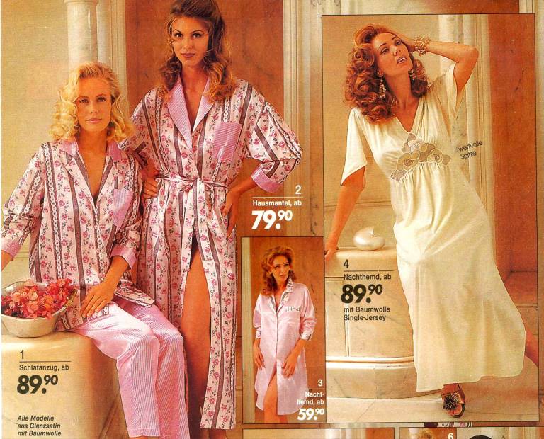 Frilly Nightgowns To Garfield Pajamas 1980s Womens Sleepwear Catalog Pages Flashbak 