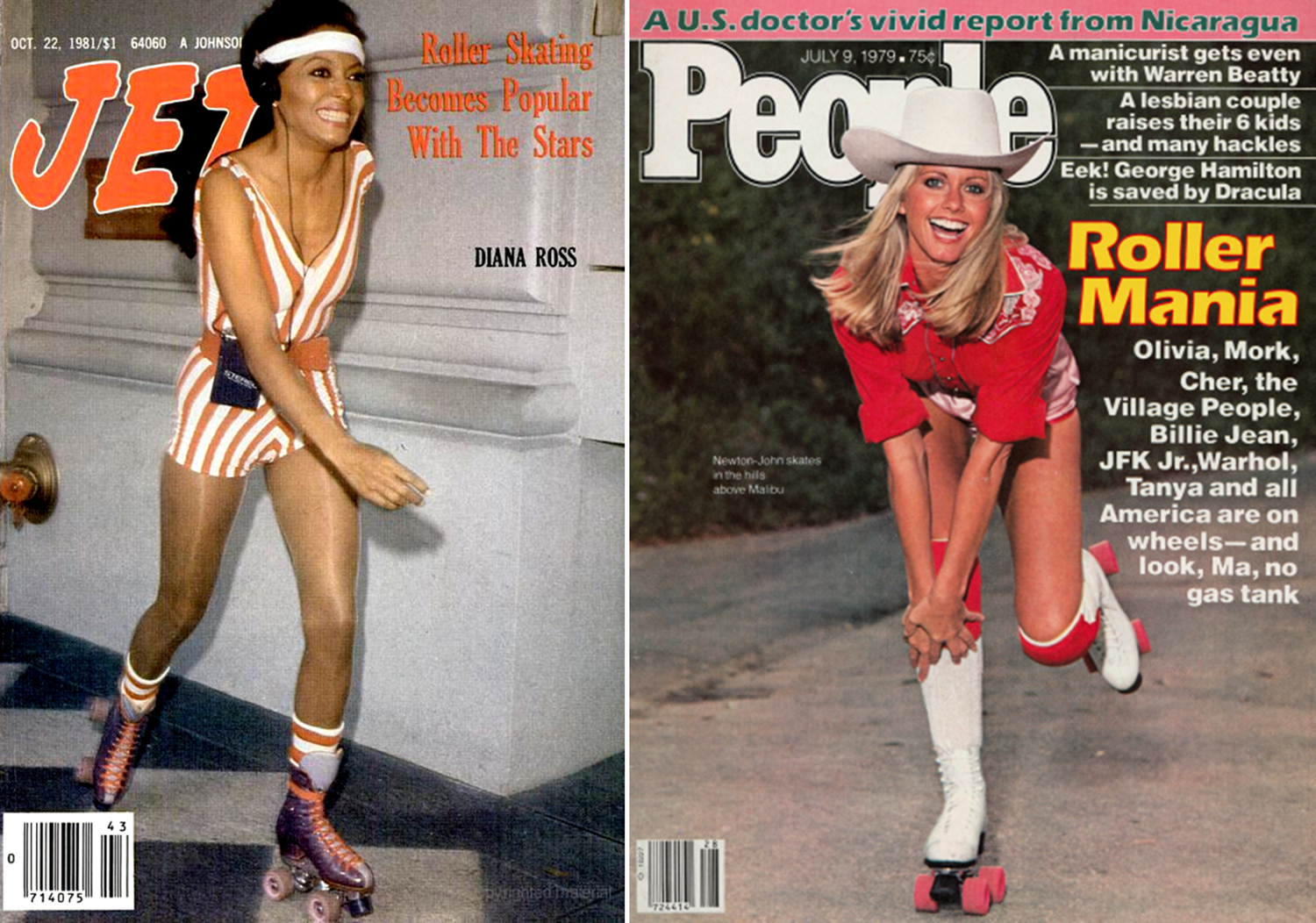 Roller Girls Disco Era Magazine Cover Girls On Skates Flashbak