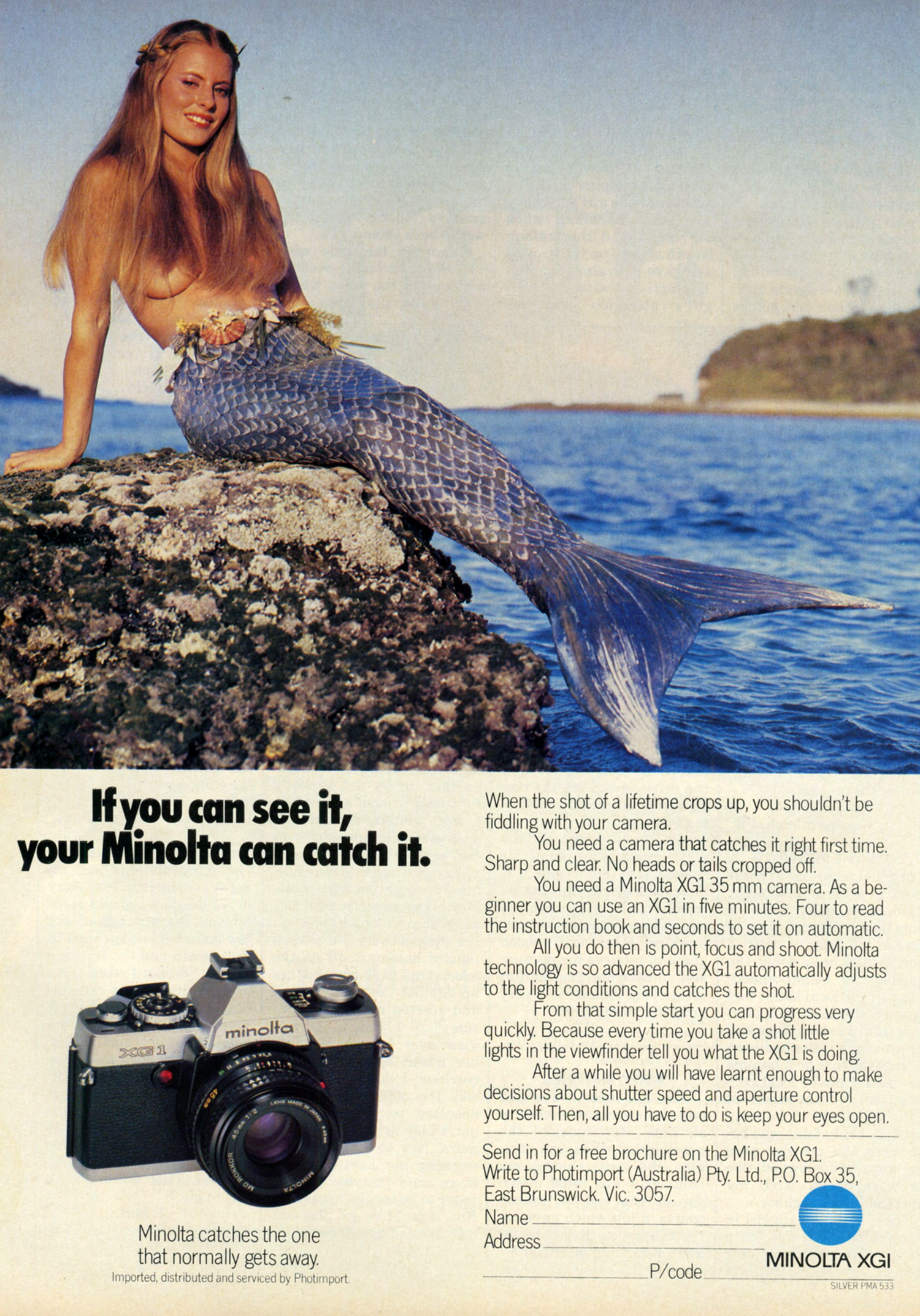 minolta camera advert vintage