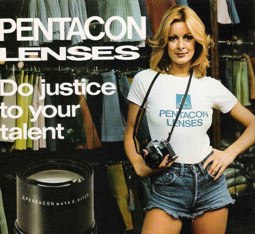 pentacon lenses advert