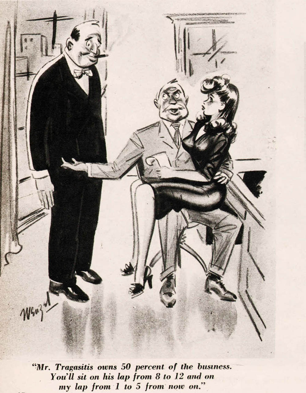 Sexual Harassment in the Workplace was Hilarious! Secretaries in Wildly  Sexist Mid-Century Comics - Flashbak