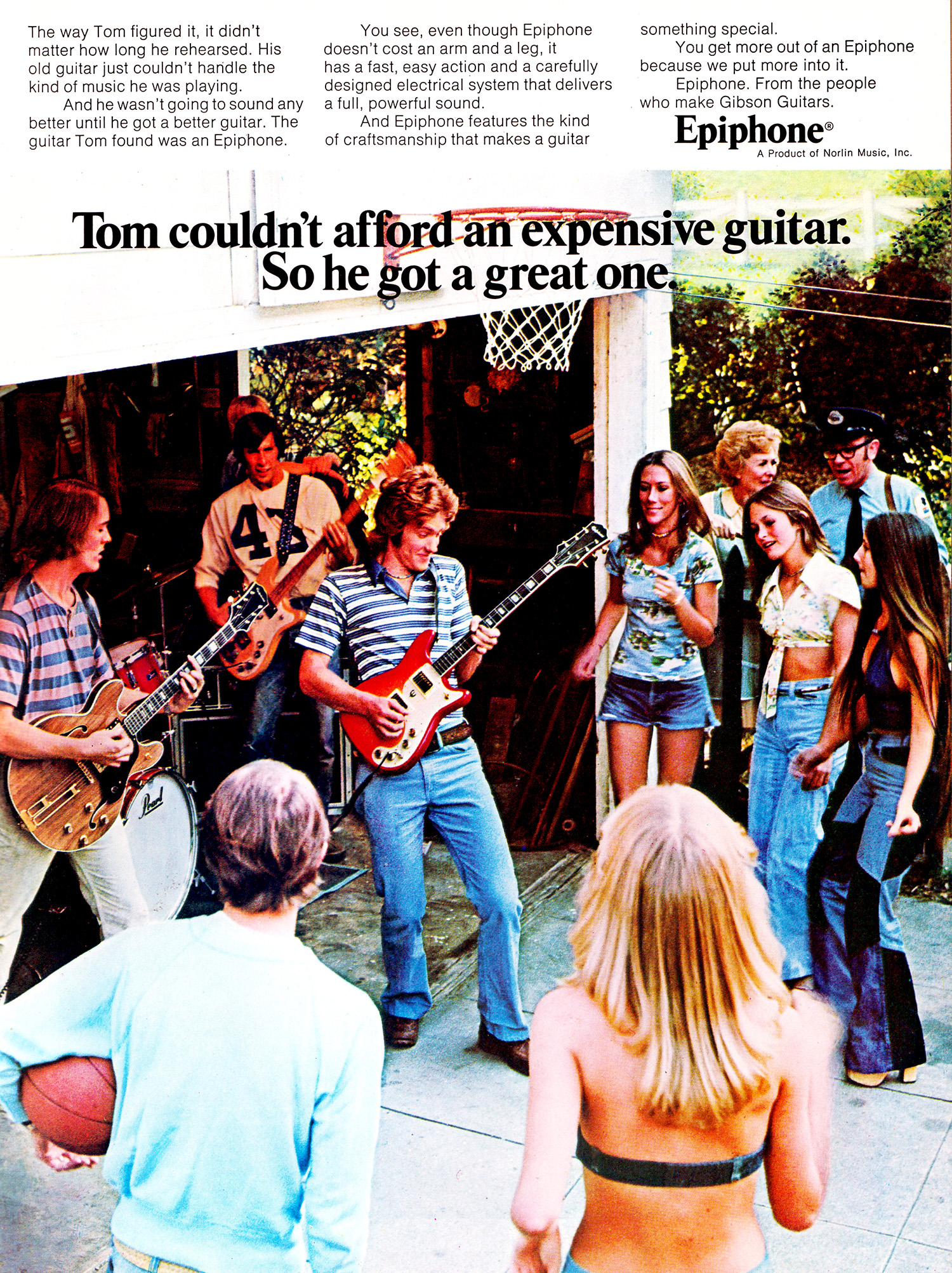 vintage guitar advert