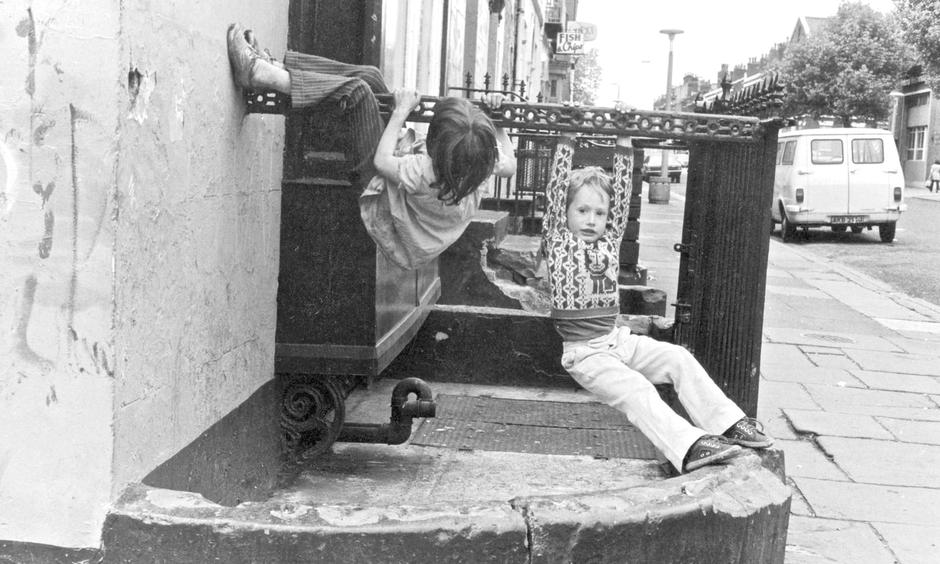 Children playing on Berkley Street
