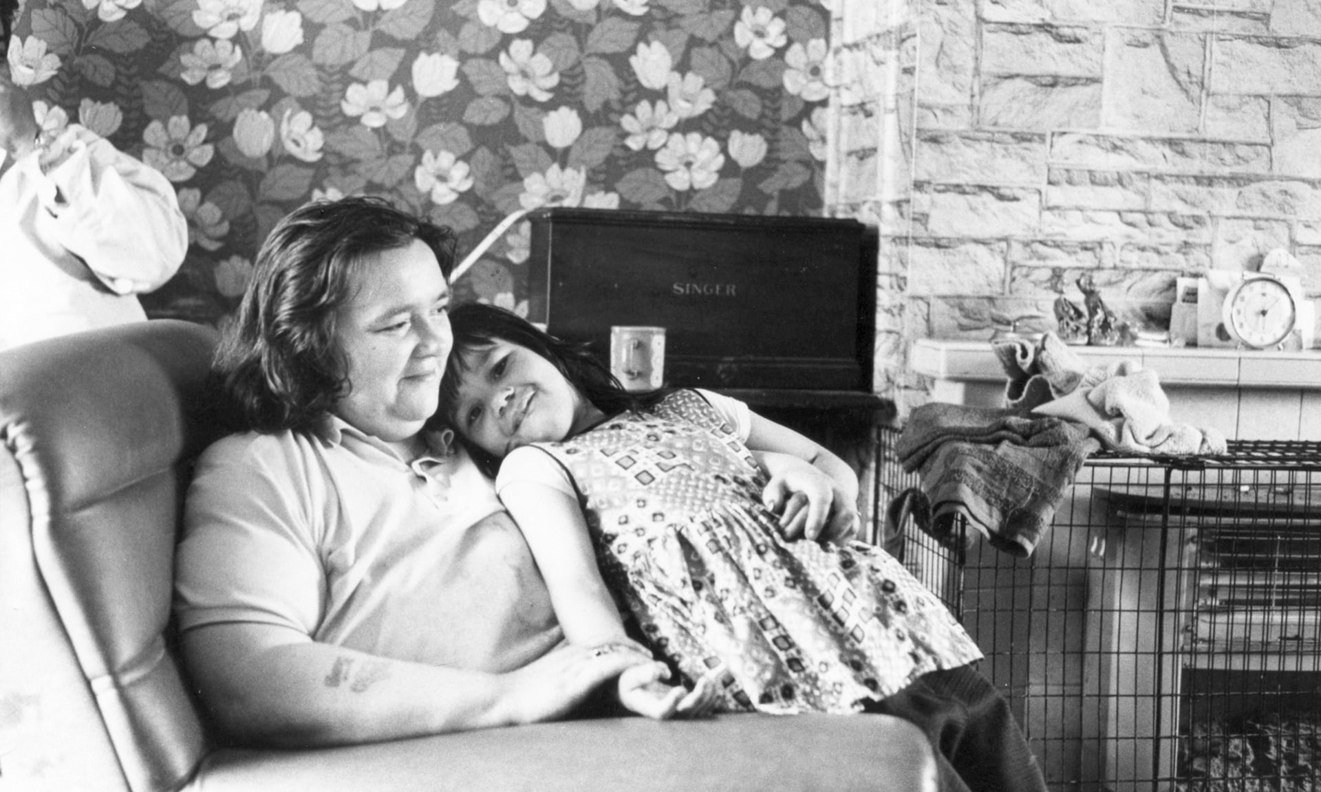 Lizzie Hodson and her mother at home, in 1974