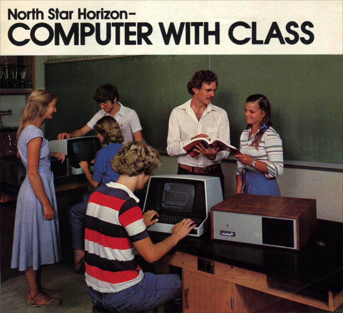 research an old model computer advertisement