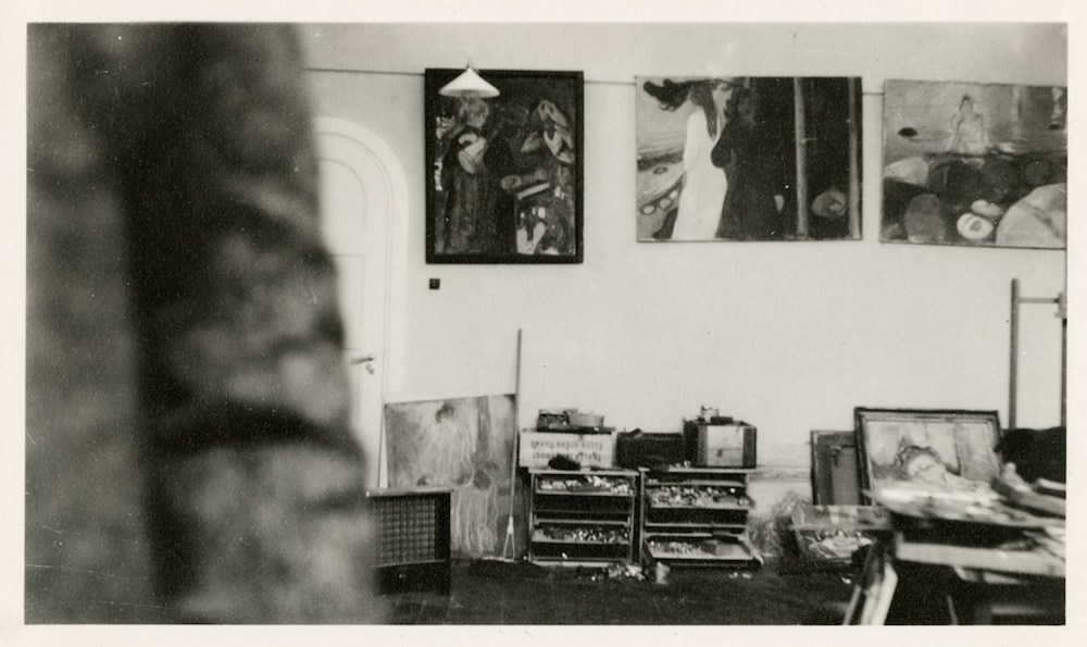Edvard Munch, Paintings in the Winter Studio in Ekely, 1931-32