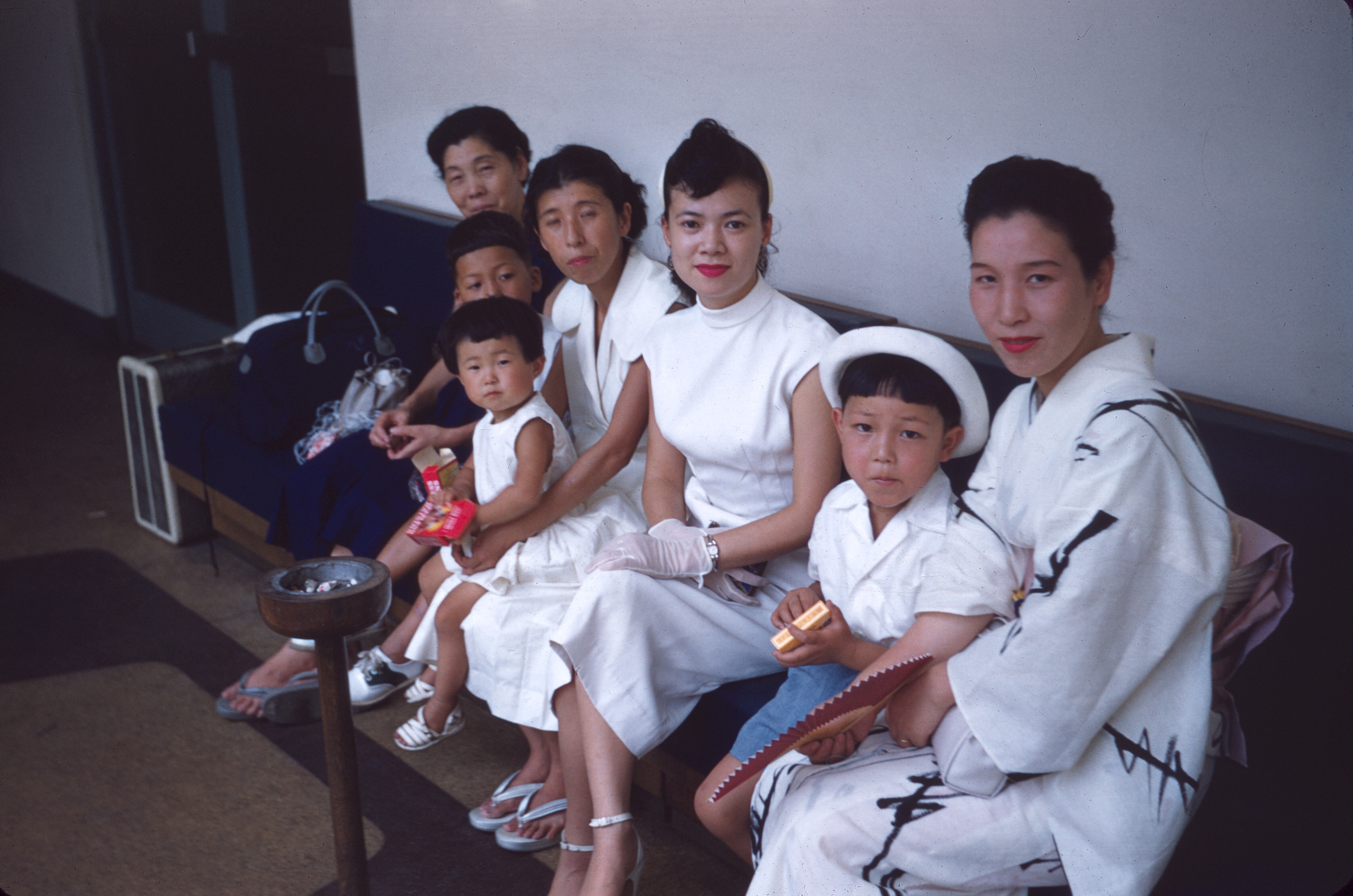 Toshiko and Family, Kyoto August 1956