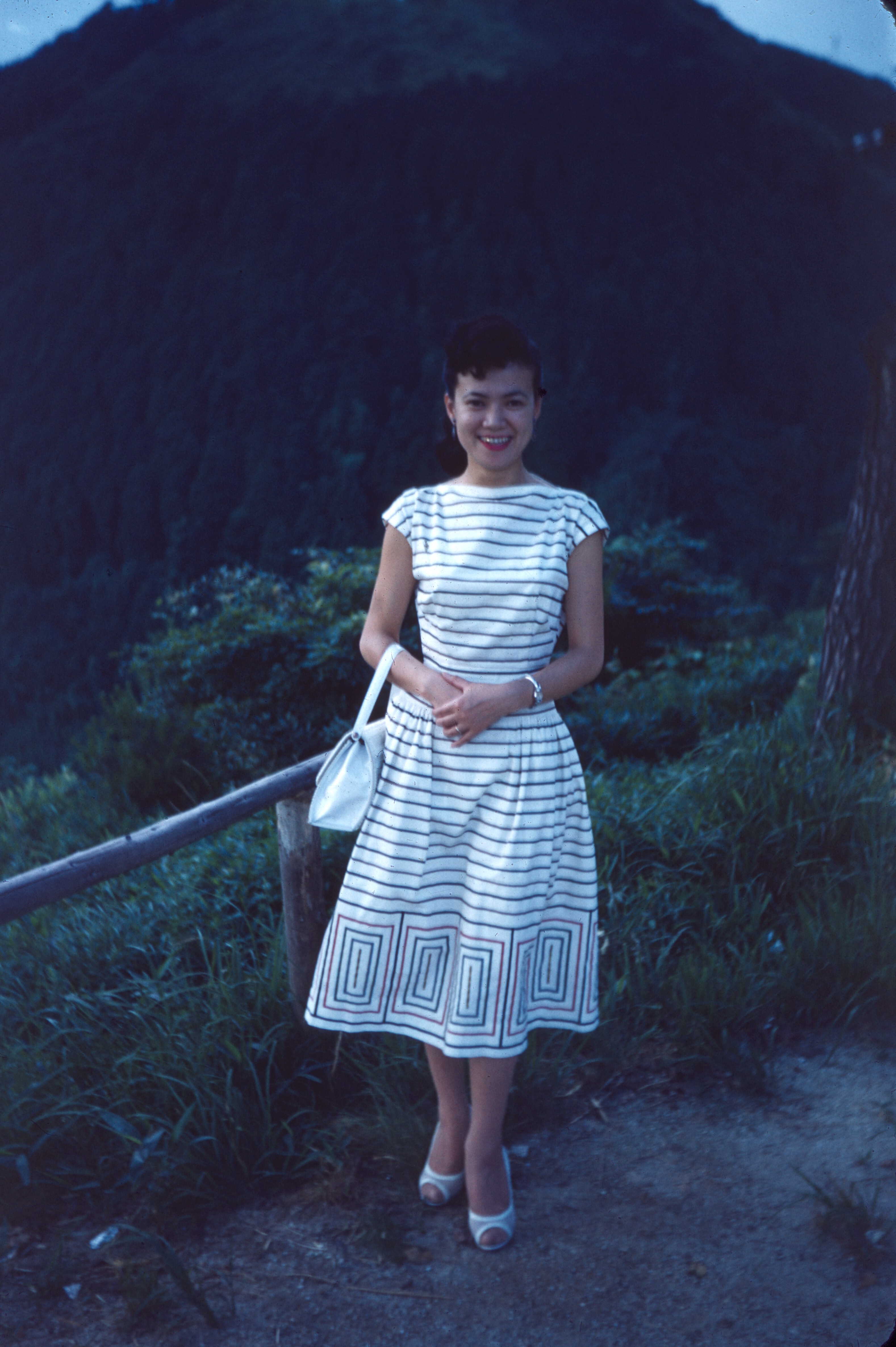 Kazuko at Lake Biwa, July 1956