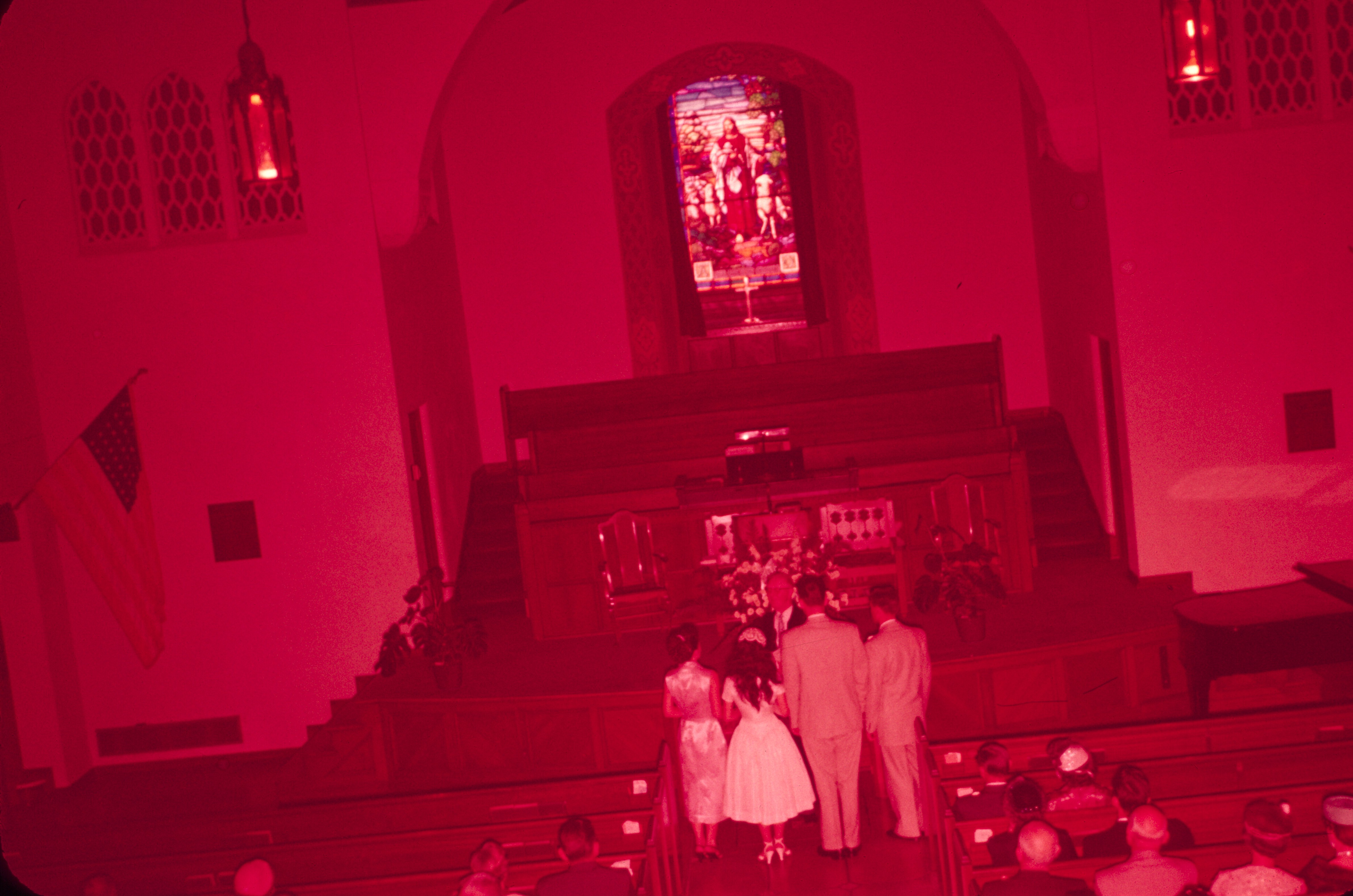 Wayne and Kazukos wedding, 12/16/1956