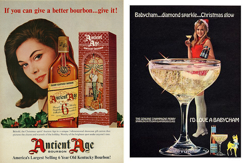 Vintage Christmas Alcohol Advertising - Flashbak