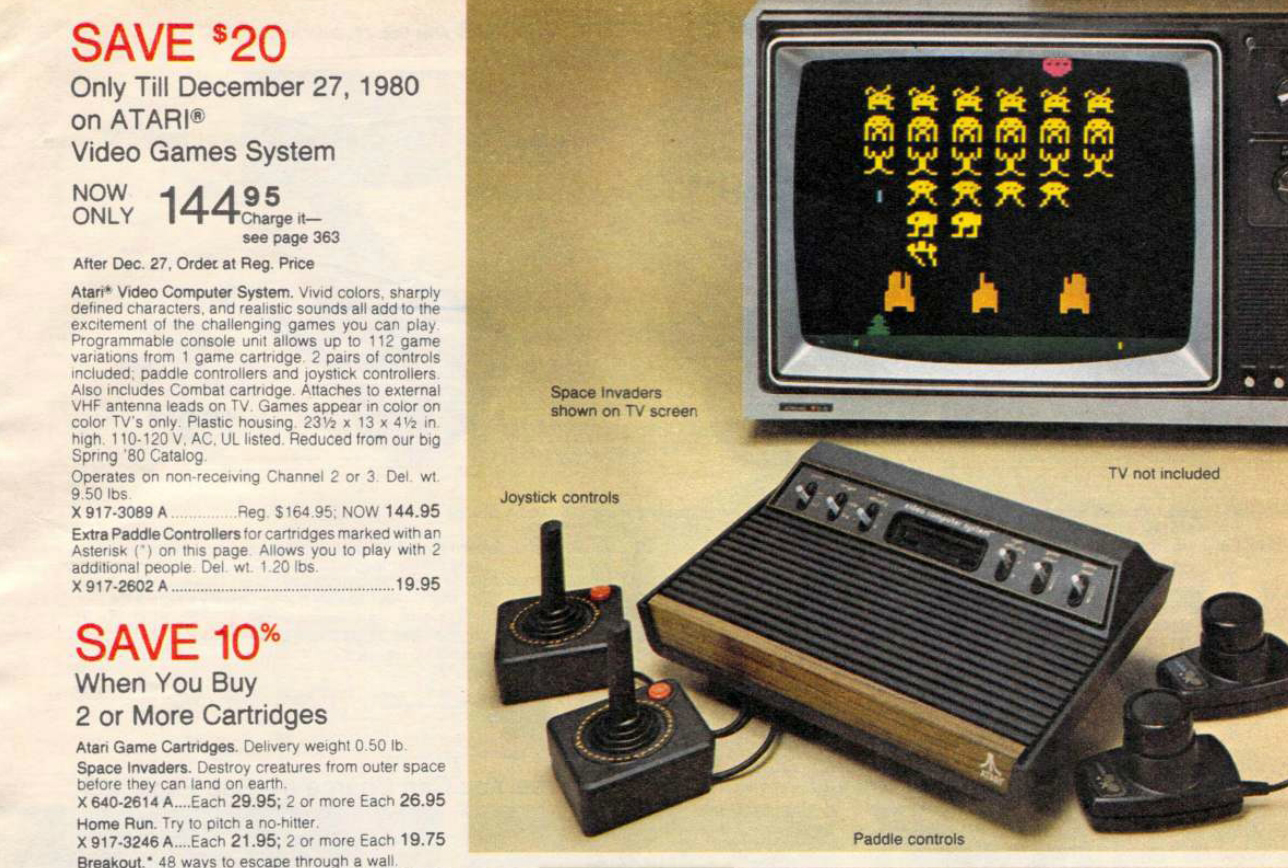 atari price in 1980